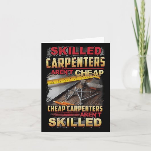 Skilled Carpenters Aren't I Can't Fix Stud On Back カード (正面)