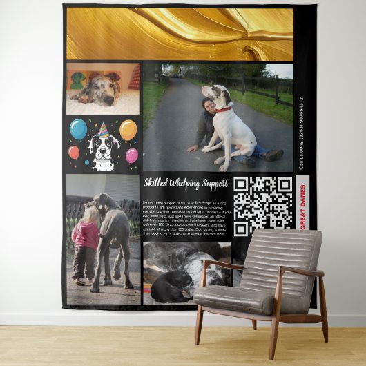 Skilled Whelping Support タペストリー (インサイチュ)