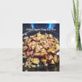 Skillet Apple Crisp Recipe Card カード (正面)