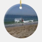 Skimboarderの成功 セラミックオーナメント (裏面)