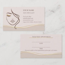 Skin care & Beauty Appointment Card 予約カード