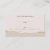Skin care & Beauty Appointment Card 予約カード (裏面)
