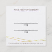 Skin care & Beauty Appointment Card 予約カード (裏面)