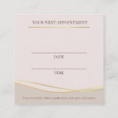 Skin care & Beauty Appointment Card 予約カード (裏面)