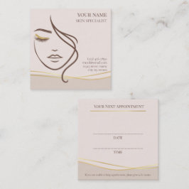 Skin care & Beauty Appointment Card 予約カード
