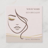 Skin care & Beauty Salon スクエア名刺 (正面)