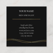 Skin care & Beauty Salon スクエア名刺 (裏面)