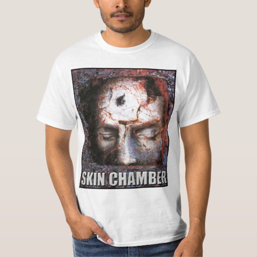 Skin Chamber "Trial" (White Shirt) Tシャツ (正面)
