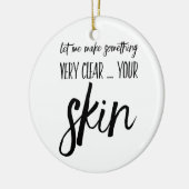 Skincareのクリスマスのオーナメントのギフトの現在 セラミックオーナメント (左)