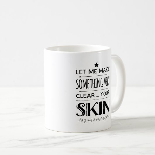 Skincareのコンサルタントのギフトのエステティシャンのマグの現在 コーヒーマグカップ (正面右)