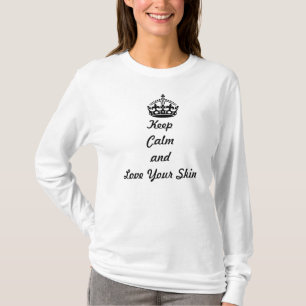 Skincareの恋人は"平静を保ち、愛しますあなたの皮"を Tシャツ