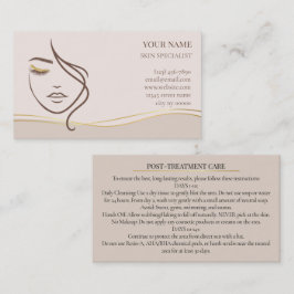 Skincare & Beauty After Care Card 予約カード