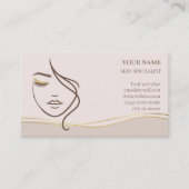 Skincare & Beauty After Care Card 予約カード (正面)