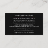 Skincare & Beauty After care Card 予約カード (裏面)