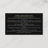 Skincare & Beauty After care Card 予約カード (裏面)