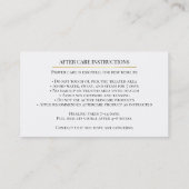 Skincare & Beauty After care Card 予約カード (裏面)