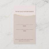 Skincare & Beauty Appointment Card 予約カード (裏面)
