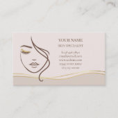Skincare & Beauty Before care Appointment Card 予約カード (正面)
