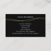 Skincare & Beauty Salon 名刺 (裏面)