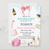 Skincare spa theme invitation 招待状 (正面)