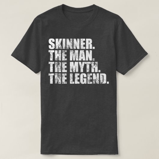 SkinnerSkinnerファミリー名Skinner姓Skin Tシャツ (デザイン正面)