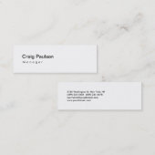 Skinny白黒マネージャの名刺 スキニー名刺 (正面/裏面)