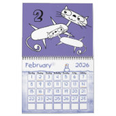 Skinny Catカレンダー カレンダー (2月 2026)