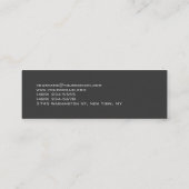 Skinny DJグレースタイリッシュ背景(赤)オレンジ スキニー名刺 (裏面)