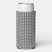 Skinny Monogram Initials, Houndstooth Pattern, スリム缶クーラー (Seltzer裏面)