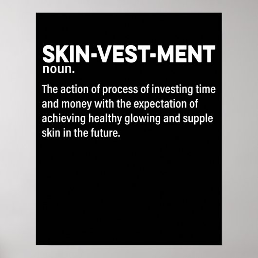 Skinvestment Skincare Lover定義E ポスター (正面)