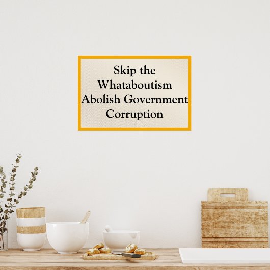 Skip Whataboutism ポスター (キッチン)