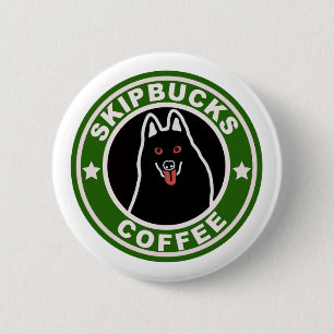 Skipbucksのコーヒーボタン 缶バッジ