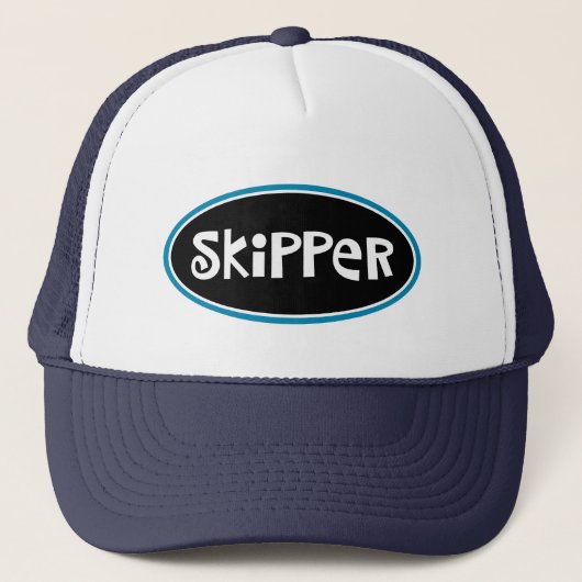 「SKIPPER」トラック運転手ハット キャップ (正面)