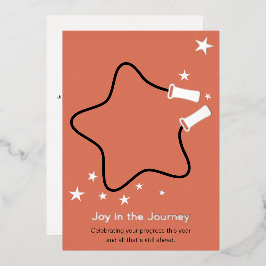 Skipping Rope Joy in the Journey Fitness クリスマス 箔シーズンカード