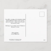 Skipping Rope Joy in the Journey Fitness Christmas シーズンポストカード (裏面)