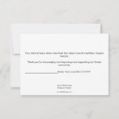 Skipping Rope Landscape Referral Thank You ノートカード (裏面)