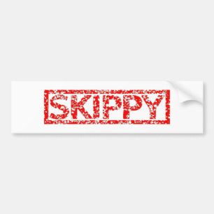 Skippyのスタンプ バンパーステッカー