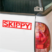 Skippyのスタンプ バンパーステッカー (トラック上)