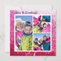 Skis & Greetingsクリスマスシックグリッター3写真