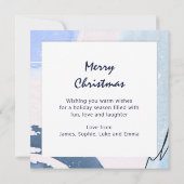 Skis & Greetings Christmas モダン Winter 3 Photo (裏面)