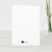 Skis, hat, boots & goggles Christmas カード (裏面)