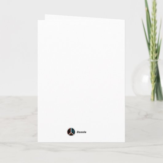 Skis, hat, boots & goggles Christmas カード (裏面)