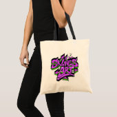 SklinesArt - 大胆なグラフィティロゴ トートバッグ (正面(商品))