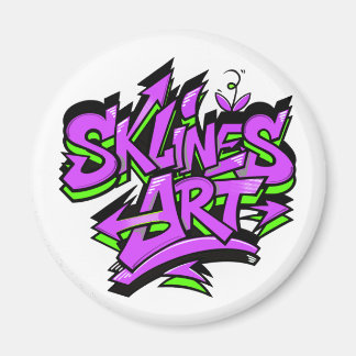 SklinesArt - 大胆なグラフィティロゴ マグネット