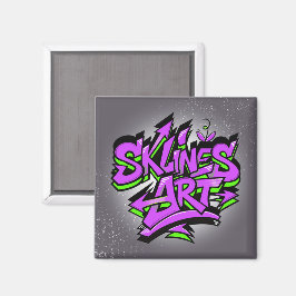 SklinesArt - 大胆なグラフィティロゴ マグネット