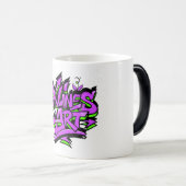 SklinesArt – Bold Graffiti Logo モーフィングマグカップ (正面右)