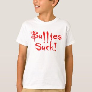 SKO "いじめっ子吸います!"は 認識度の慈善の信号器のワイシャツ Tシャツ