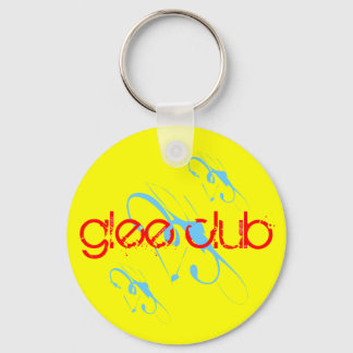 SKO "GLEE CLUB"イエロー/ブルーカスタムキーチェーン キーホルダー