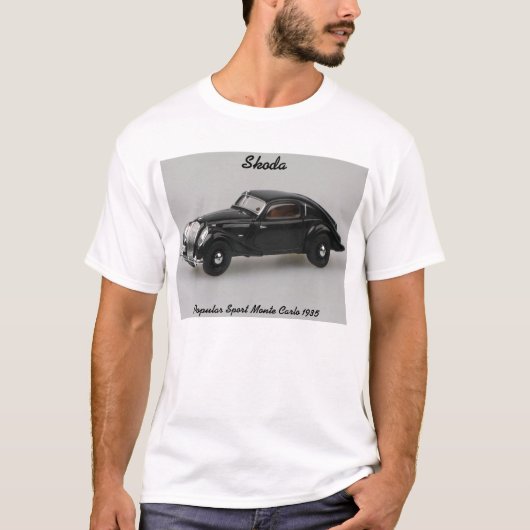 Skodaの人気があるなスポーツのモンテカルロの1935年のワイシャツ Tシャツ (正面)