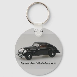 Skodaの人気があるなスポーツモンテカルロ1935年のKeychain キーホルダー